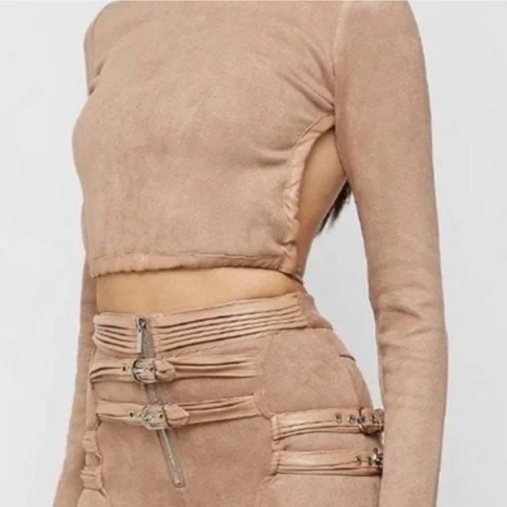 Maniere De Voir Brown Long Sleeve Top